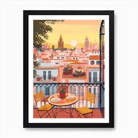 Seville Spain 1 Illustration Art Print