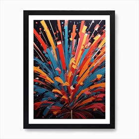 Firework Explosion Art Print