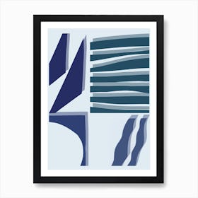 Blue Windows Art Print