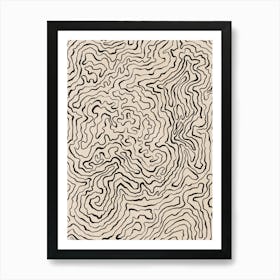 Abstract Organic Lines No 1091 Art Print