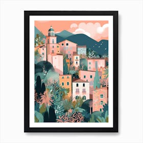 Ravello, Italy Illustration Art Print