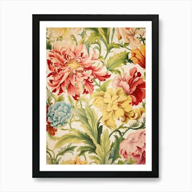 Floral Wallpaper 184 Art Print