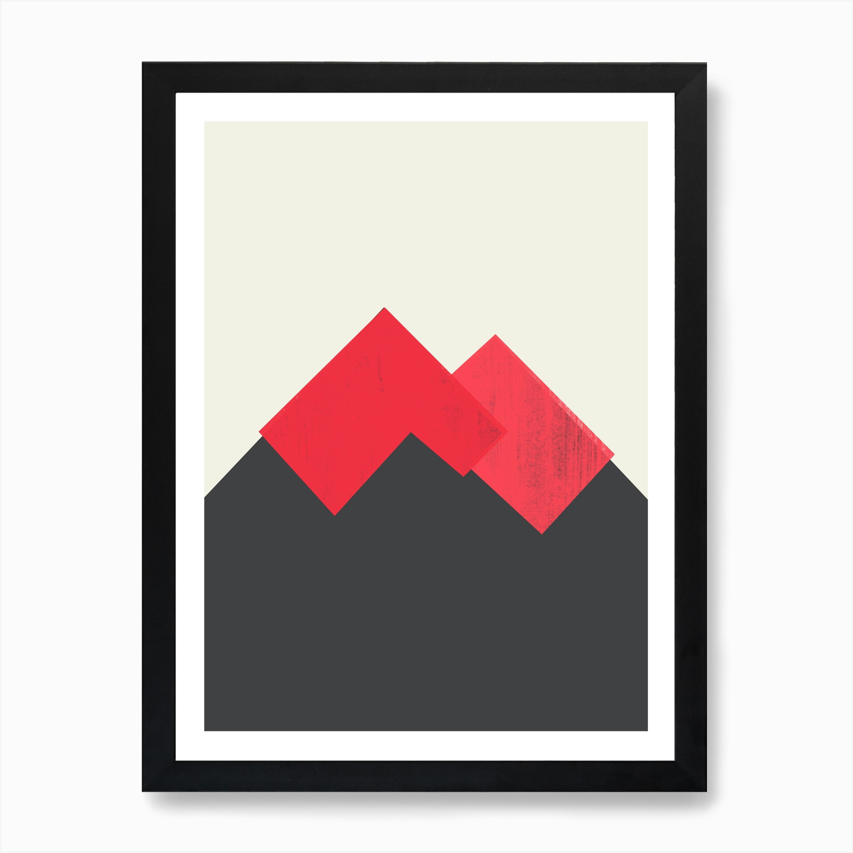 Pastel Mountains Ii Volcano Art Print By Trevor May Fy