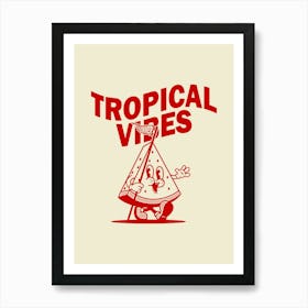 Retro Poster Funky Wall Art Retro Wall Decor Groovy Poster Trendy Wall Art Retro Groovy Print Tropical Vibes Retro Art Print