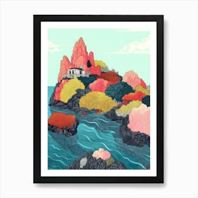 Island Of Coral Reefs Art Print