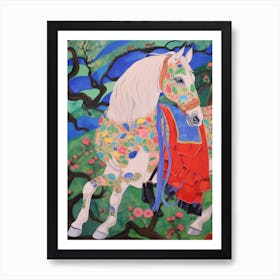 Maximalist Animal Painting Horse 2 Art Print
