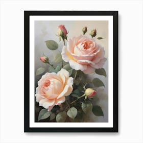 Englands National Flower Roses Art Print