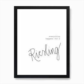 Riesling Art Print