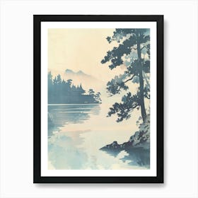 Ise Japan 5 Retro Illustration Art Print