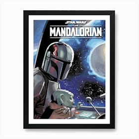 Star Wars Mandalorian Art Print