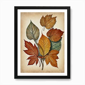 Autumn Leaves Canvas Print 1 Art Print