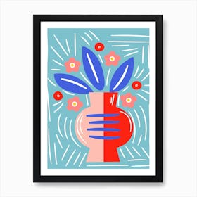 Vase With Flowers Art Print