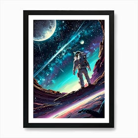 Space Astronaut Art Print