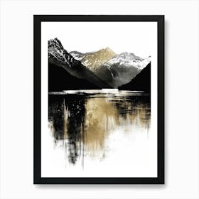 Black And Gold Canvas Print 36 Art Print