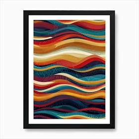 Abstract Wave Pattern 1 Art Print