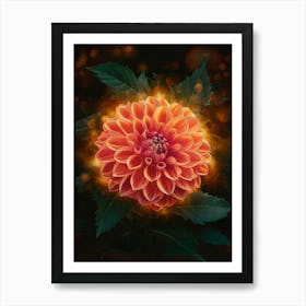 Dahlia Flower Art Print