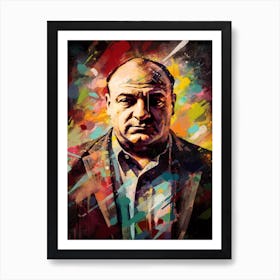 Gangster Art Tony Soprano The Sopranos 4 Art Print