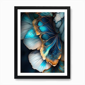 Butterfly Wings Elegant Abstract Art Print