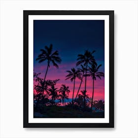 Tropical Dusk Art Print