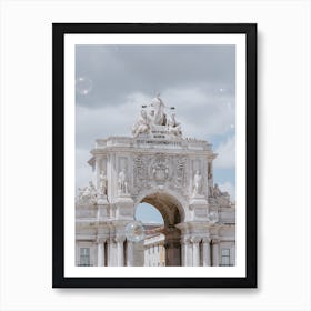 The Rua Augusta Arch in Lisbon Art Print