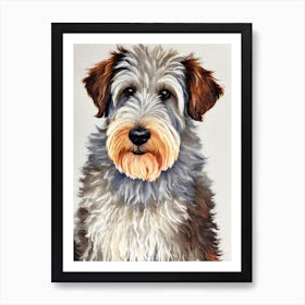 Soft Coated Wheaten Terrier 2 Watercolour Dog Art Print