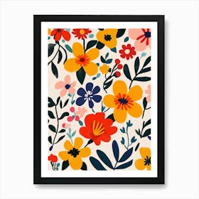 Floral Pattern 6 Art Print