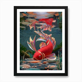 Koi Fish Art Print