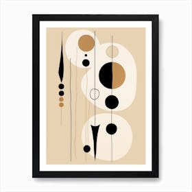 Abstract Circles Canvas Print Art Print