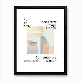 Speculative Design Archive Abstract Poster 18 Art Print