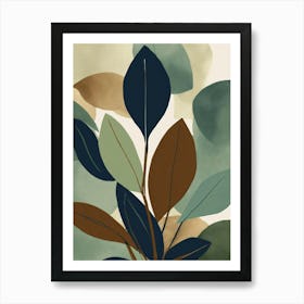 Abstract Leaves 1 Art Print