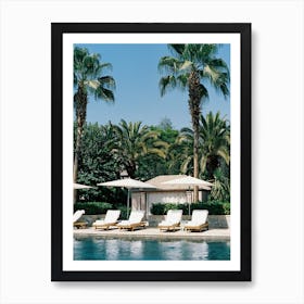 Poolside Palm Art Print