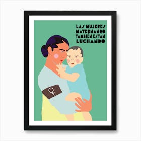 Woman Holding Baby Art Print