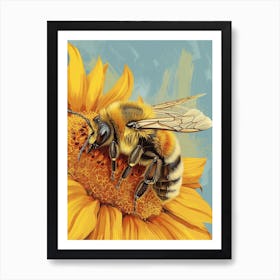 Mason Bee Storybook Illustrations 8 Art Print