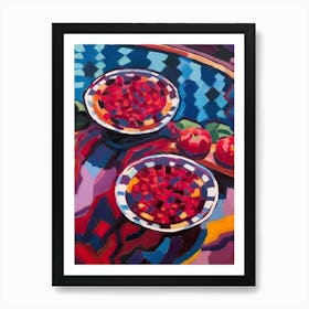 Triple Berry Pie Painting 2 Art Print