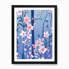 Wallpaper Sakura Art Print