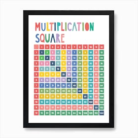 Multiplication Square Art Print