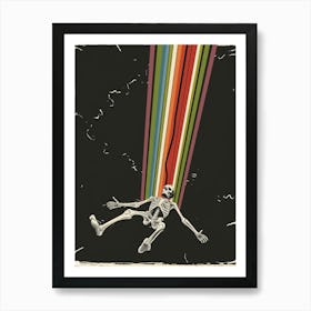 Pink Floyd Skeleton Art Print