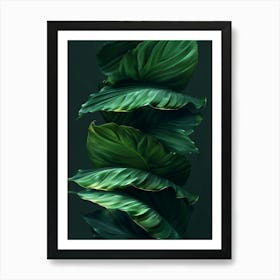 Green Leaves 9 Art Print