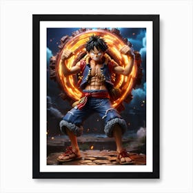 One Piece Figure Art Print