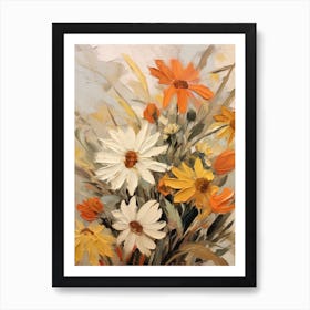 Fall Flower Painting Edelweiss 3 Art Print