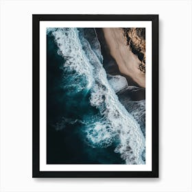 Aerial View Of The Beach 10 Art Print