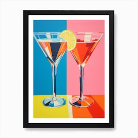 Martini Pop Art Inspired 2 Art Print