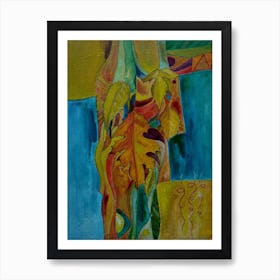 Living Room Wall Art, Warm Autumnal Vibrant Expressions  Art Print