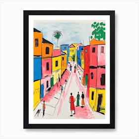 Dhaka, Dreamy Storybook Illustration 2 Art Print