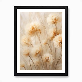 Boho Dried Flowers Carnation 2 Art Print