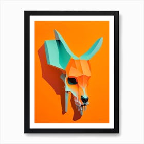 Animal Skull Orange Paul Klee Art Print