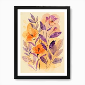 Watercolor Flowers 26 Art Print