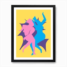 Dynamic Dance Duo Art Print