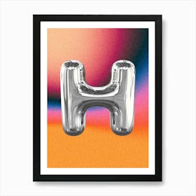 Chrome H Poster Art Print