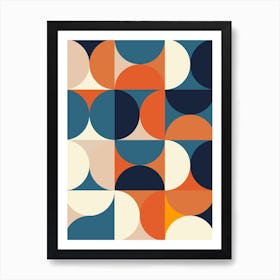 Mid Century Pastel 6 Art Print